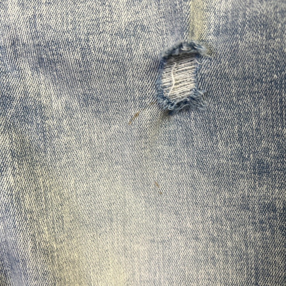 Old Navy Rockstar Jeans Women 8 Super Skinny Mid-Rise Distressed Patch Y2K Style - Picture 7 of 7